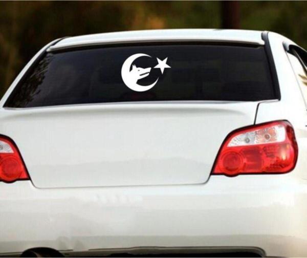 Ay Yıldız Kurt Araba Sticker Araç Yapıştırma - Image 1