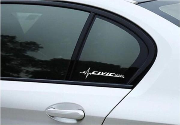 Civic Yan Cam Sticker Oto Kapı Aksesuar 20 Cmx7 Cm - Image 1