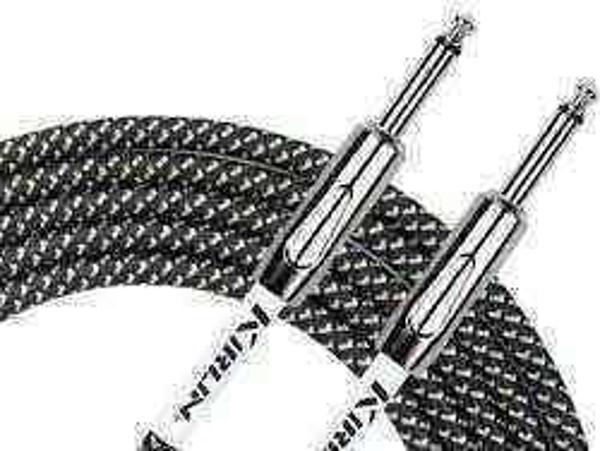 Kirlin Cable IWCX-201PN BK 6Mt Örgülü Enstruman Kablosu - Siyah - Image 1