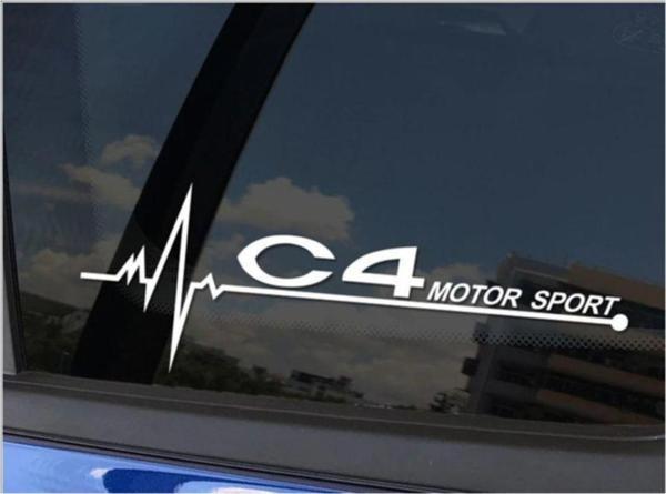 Citroen C4 Napız Kalp Kelebek Cam Için Sticker Yapıştırma - Image 1