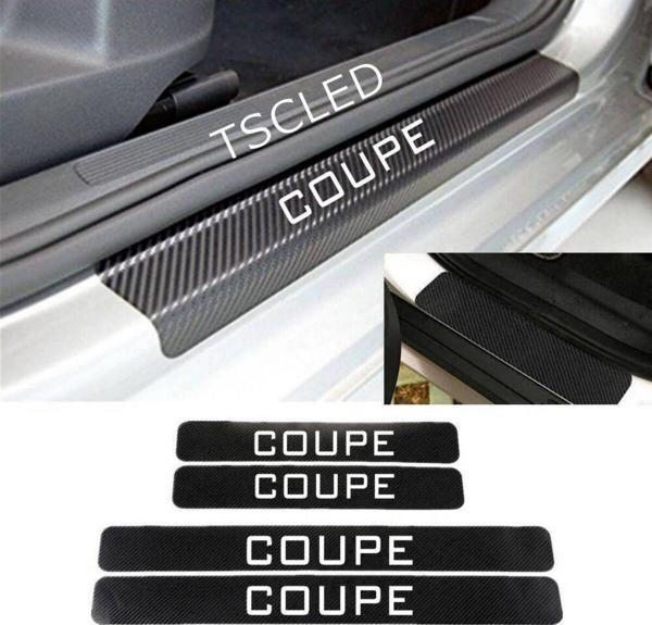 Coupe Karbon Kapı Eşiği Kaplama Sticker Yapıştırma 4 lu Set zz31 - Image 1