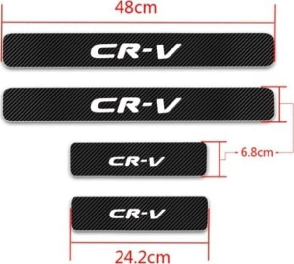 Cr-v Carbon Fiber Kapı Eşiği Yazısı Sticker Boya Koruma - Image 1