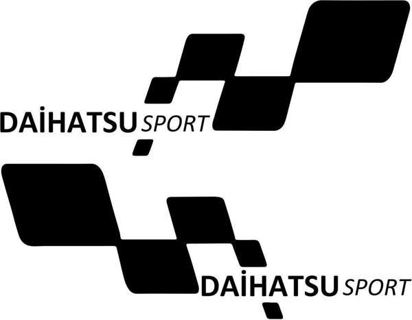 DAİHATSU sport Etiket Yapıştırma 30cmx11cm MMD191 - Image 1