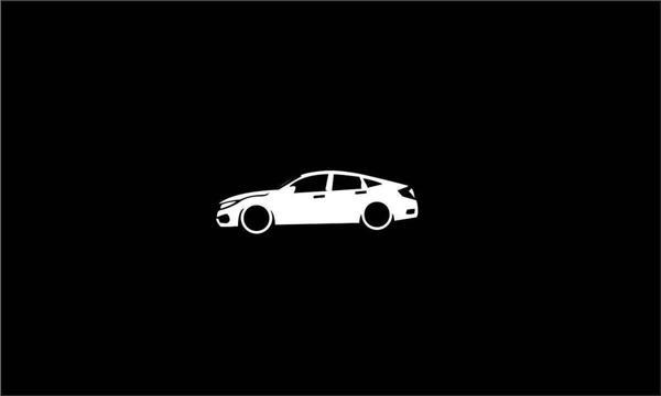 Civic FC5 10. Nesil sedan basık kelebek cam stickeri 2 adet - Image 1
