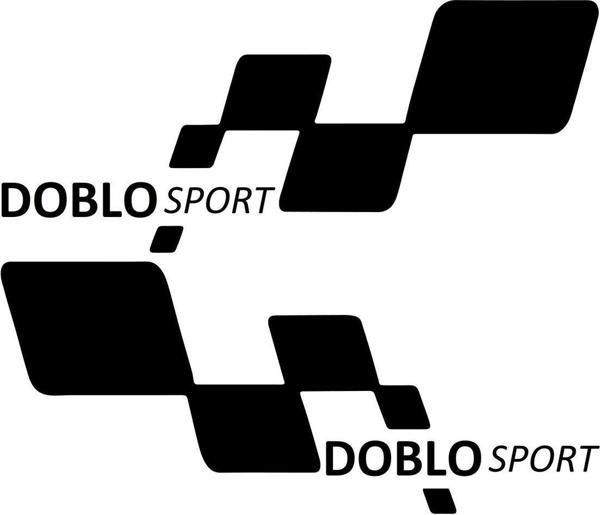 doblo sport Etiket Yapıştırma 30cmx11cm MMD192 - Image 1