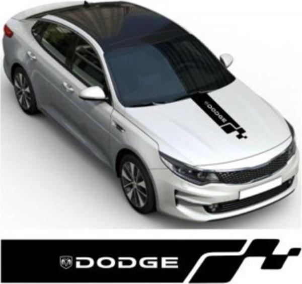 Dodge Kaput Oto Sticker Yapıştırma - Image 1