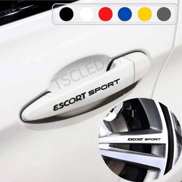 Escort için Kapı Kolu ve Jant Sticker yazı 163 - Image 1