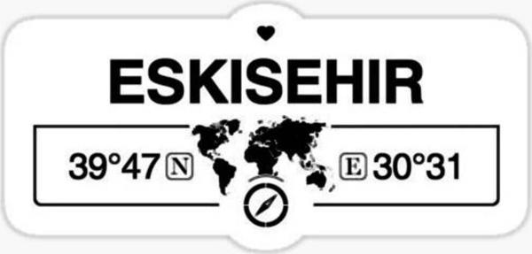 Eskişehir Gps Harita Sticker Oto Araba Yapıştırma 17CM yazı 108 - Image 1