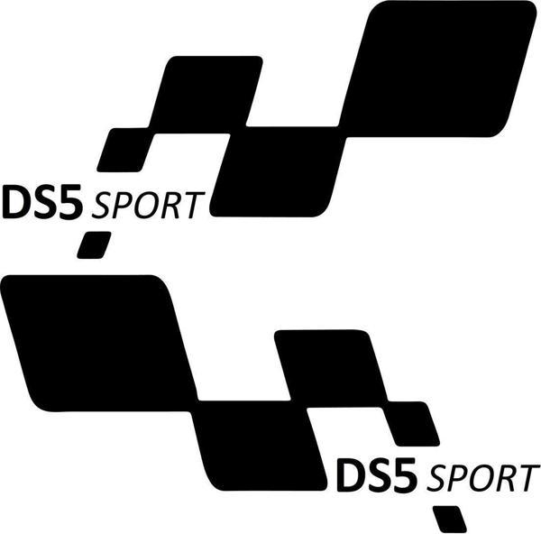 DS5 sport Etiket Yapıştırma 30cmx11cm MMD197 - Image 1