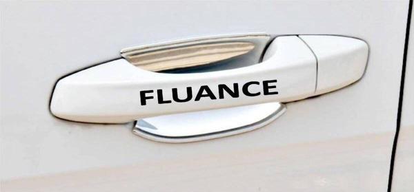 Fluance Kapı Kolu ve Jant sticker seti 8 adet yazı 386 - Image 1