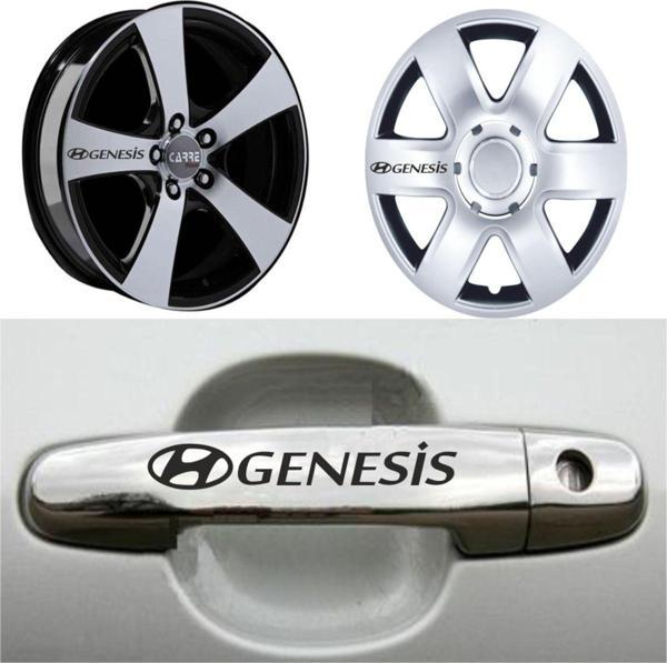 Genesis Kapı Kolu Jant Sticker (10 Adet) Etiket Yapıştırma Z79 - Image 1