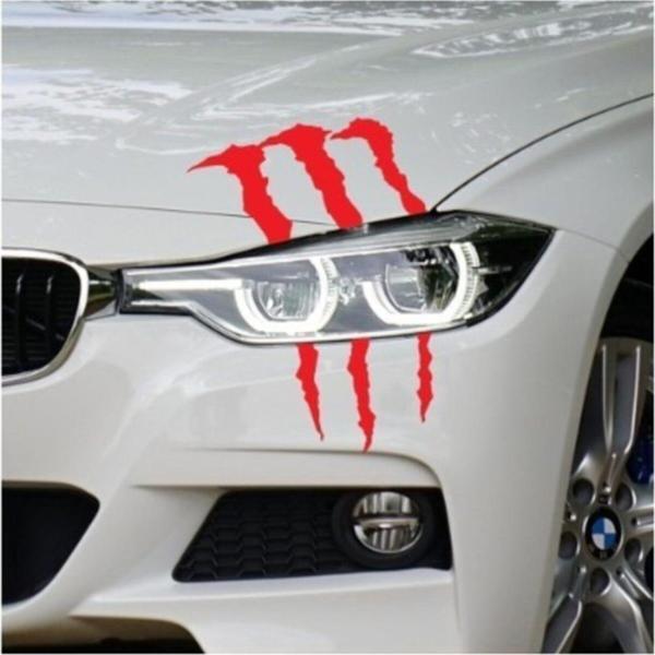 Far İçin Pençe Monster Sticker Yapıştırma - Image 1