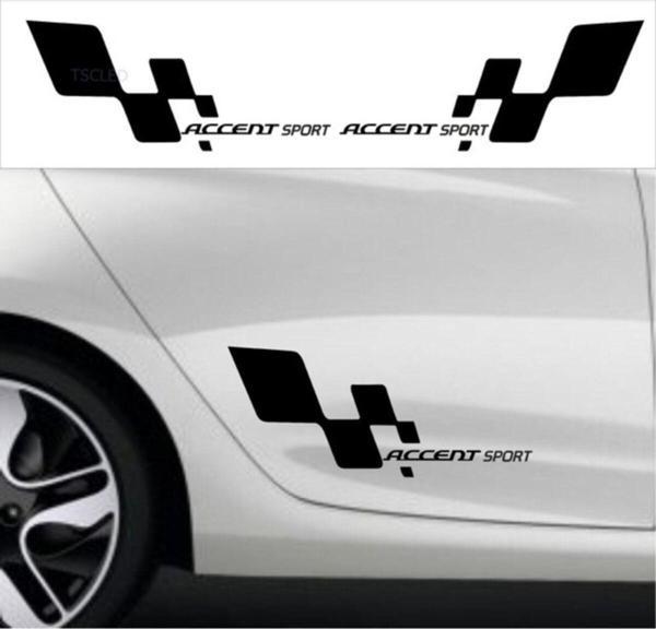 Hyundai Accent Era Sport Bayraklı Sticker Seti 2 Adet - Image 1