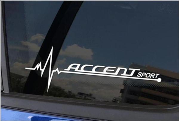Hyundai Accent Napız Kalp Kelebek Cam Için Sticker Yapıştırma - Image 1