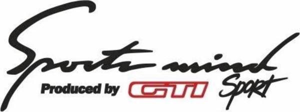 Gti Sports Mind Oto Sticker 30 cm x 11 cm yazı 371 - Image 1