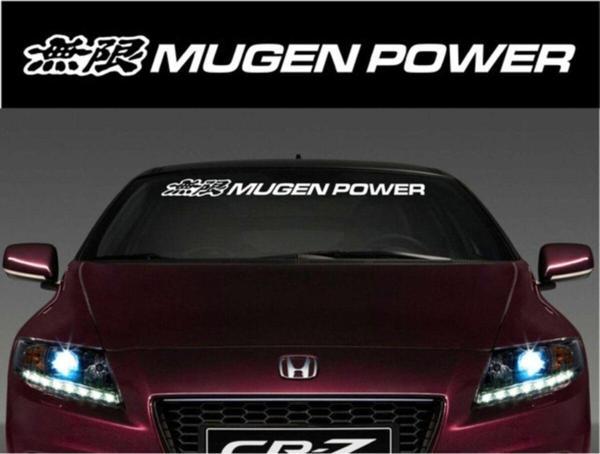 H Onda Mugen Power Ön Cam Alın Sticker Yapıştırması - Image 1