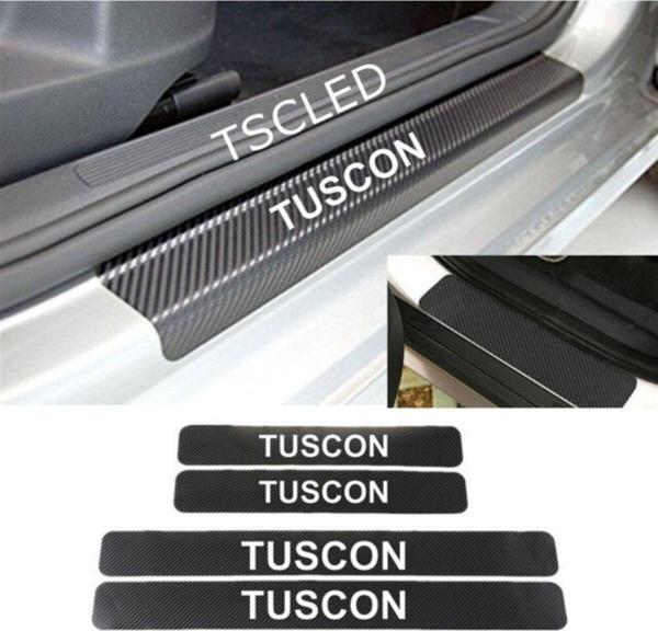 Hyundai Tuscon Karbon Kapı Eşiği Koruma Sticker (4lu Set) - Image 1
