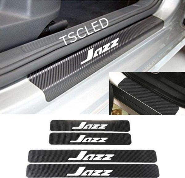 Jazz Karbon Kapı Eşiği Koruma Sticker (4LU SET) - Image 1