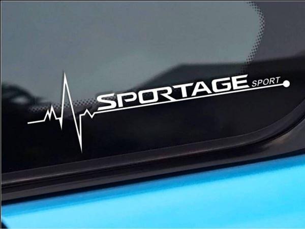 K ia Sportage Nabız Kalp atışı sticker 2 adet kelebek cam - Image 1