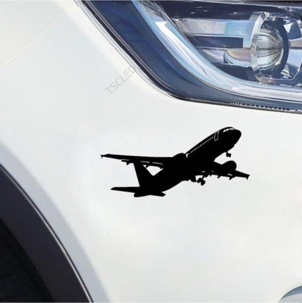 Kalkış Yapan Yolcu Uçağı Sticker Yapıştırması 20 Cm - Image 1