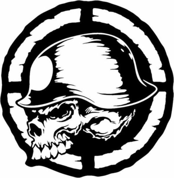 Kuru Kafa Araba Oto Sticker Etiket 15 Cm Siyah - Image 1