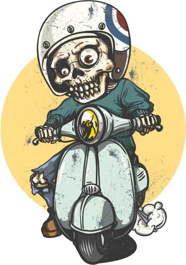 Kuru Kafa Kurukafa Motosiklet Sticker 13cm - Image 1