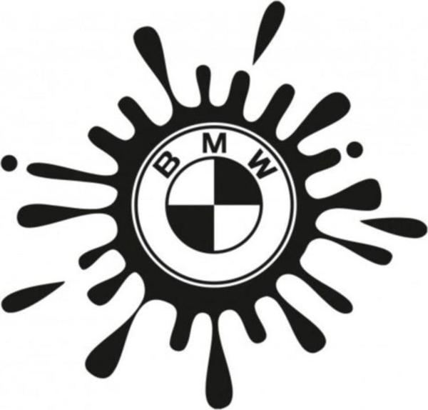 M Boya Sıçraması Görünümü Araba Stickerı 15cm 2 Adet - Image 1