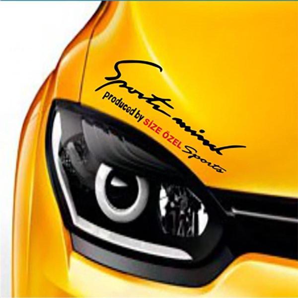 kişiye özel Mind Far Üstü Oto Sticker Kaput - Image 1