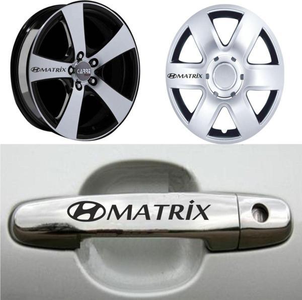 Matrix Kapı Kolu Jant Sticker (10 Adet) Etiket Yapıştırma Z119 - Image 1