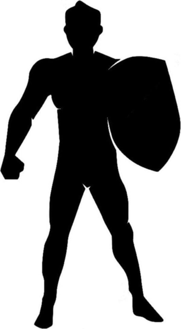 Mızrağı Ile Bekleyen Savşçı Sticker 17cm - Image 1