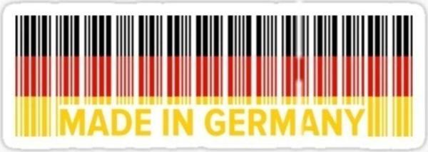Made In Germany Araba Leptop Oto Sticker 13cm 4 Adet Ab - Image 1