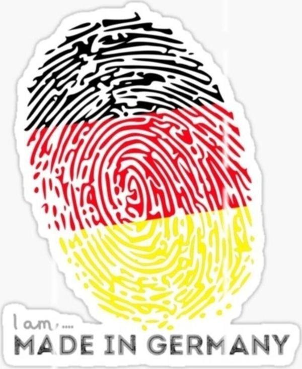 Made In Germany Araba Leptop Oto Sticker 13cm 4 Adet An - Image 1