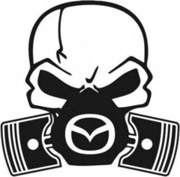 Mazda Piston Kuru Kafa Araba Sticker Yapıştırma - Image 1