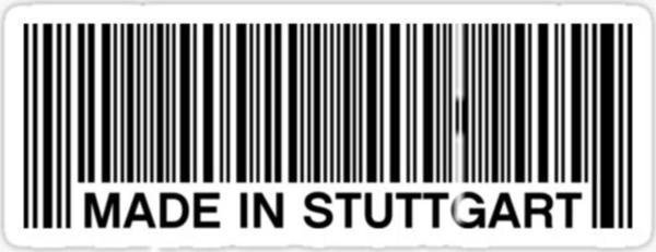 Made In Germany Araba Leptop Oto Sticker 13cm 4 Adet W - Image 1