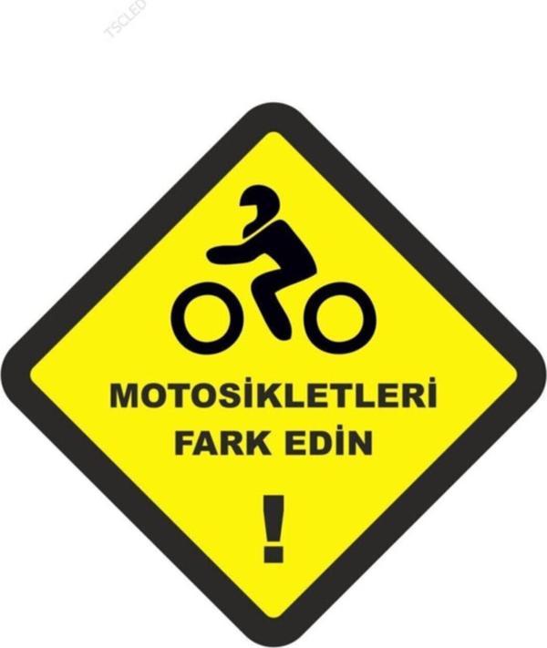 Motosikletleri Fark Edin Sticker Yapıştırma 10cm - Image 1