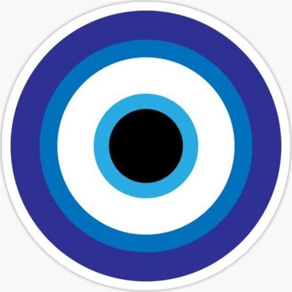 Nazar Boncuğu Yapıştırması Sticker Duvar Araba Md1 18cm - Image 1