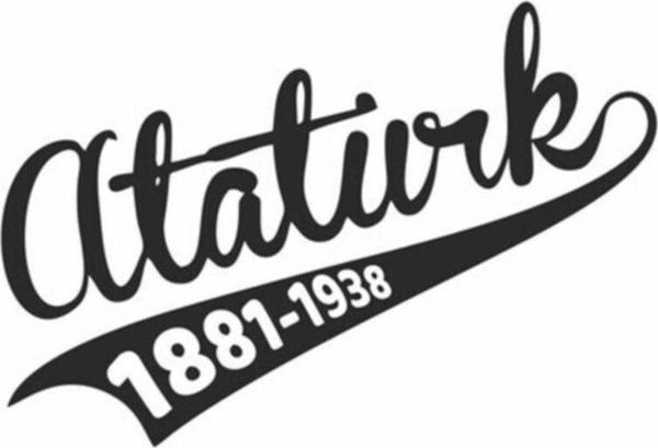 Mustafa Kemal Atatürk İmza Araba Sticker 19x9 cm - Image 1