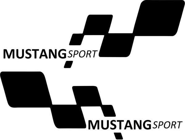 MUSTANG sport 2 Etiket Yapıştırma 30cmx11cm MMD260 - Image 1