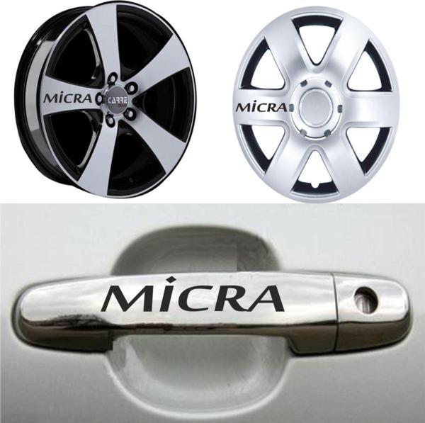 Micra Kapı Kolu Jant Sticker (10 Adet) Etiket Yapıştırma Z123 - Image 1