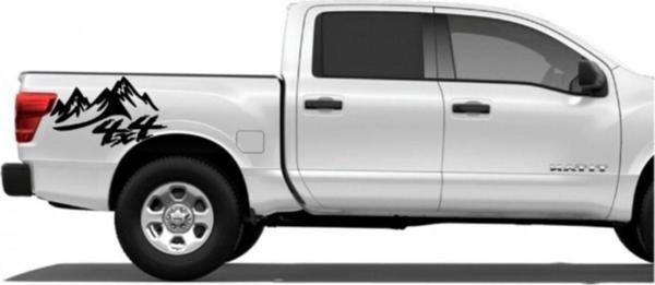 Off Road 4X4 Arazi Aracı Dağ Oto Sticker - Image 1