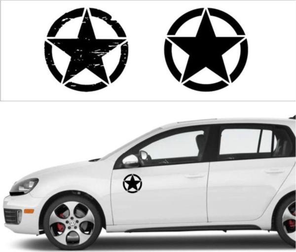 Mini Off Road Us Army Star Sticker Etiket Yapıştırması 2 Adet - Image 1