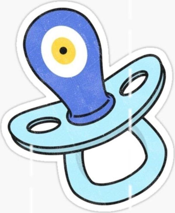 Nazar Bebek Sticker Yapıştırma Etiket Araba Cam Md5 17cm - Image 1