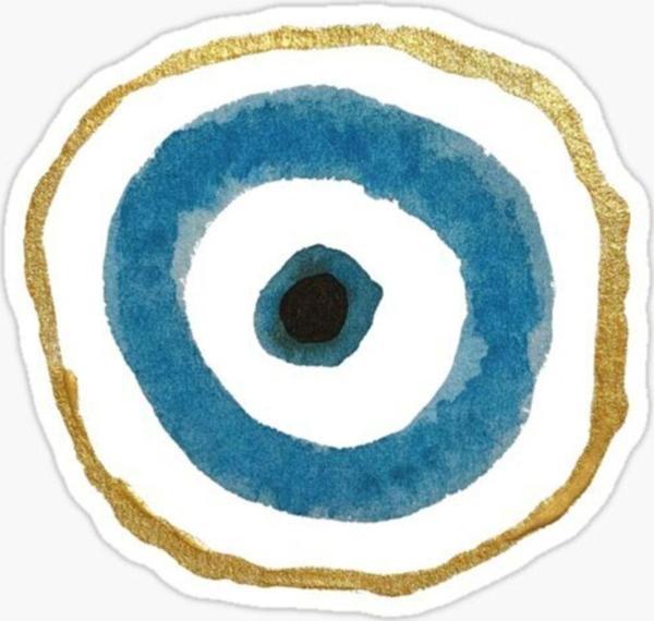 Nazar Boncuğu Model4 Sticker Oto Araba Yapıştırma 15cm - Image 1