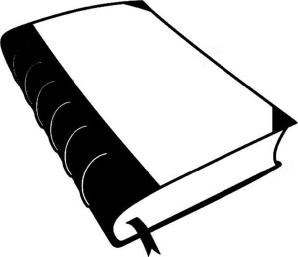 Okunmuş Kalın Ciltli Eski Kitap Sticker 18cm - Image 1