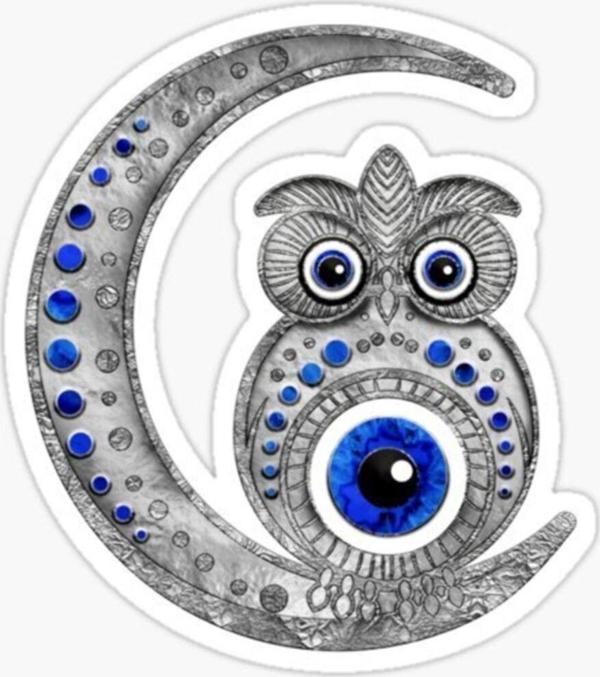 Nazar Boncuğu Model5 Sticker Oto Yapıştırma Etiket 15cm - Image 1