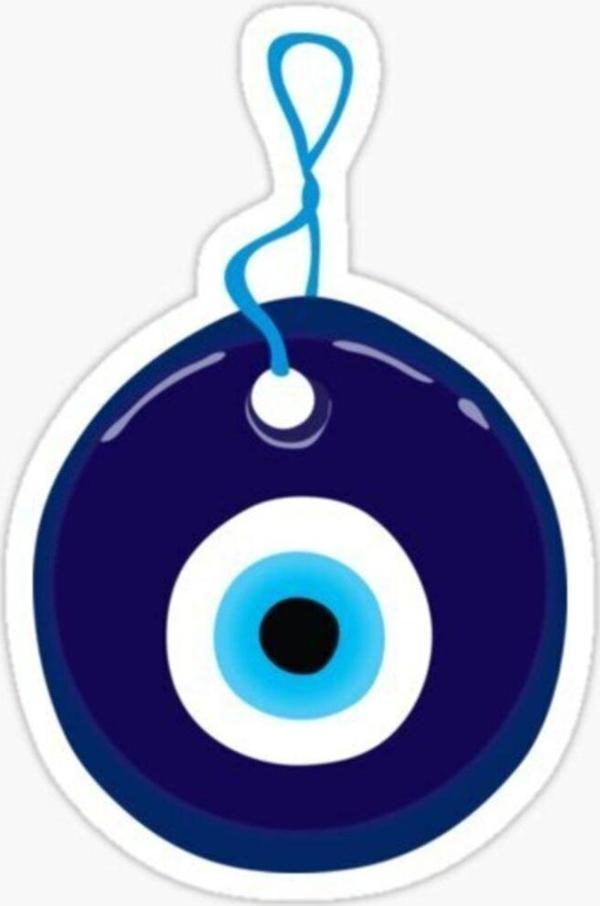 Nazar Boncuğu Model9 Sticker Oto Yapıştırma Etiket 15cm - Image 1