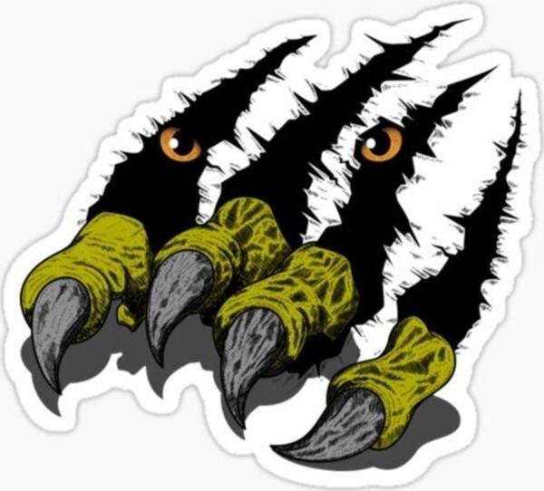 Pençe Kaplan Araba Oto Sticker Yapıştırma Etiket 17cm T22 - Image 1