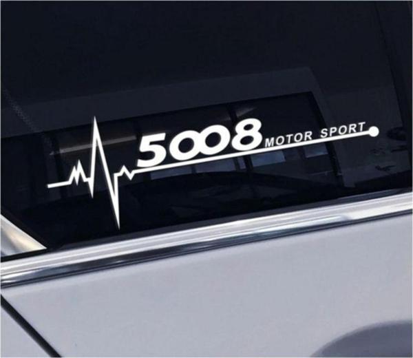 Peugeot 5008 Yan Cam Sticker Oto Kapı Çıkartma 20cmx7cm - Image 1