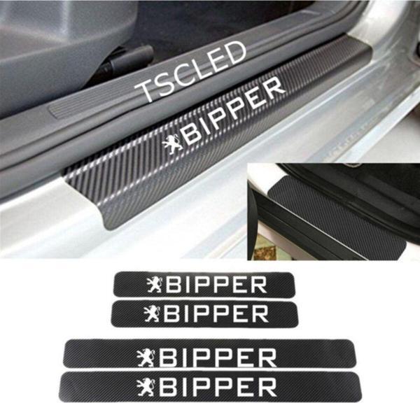 Peugeot Bipper Karbon Kapı Eşiği Koruma Sticker (4lu Set) - Image 1