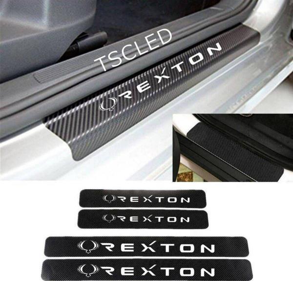 Rexton Karbon Kapı Eşiği Kaplama Sticker 4 lu Set zz230 - Image 1